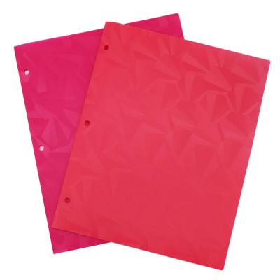 Plastic Pocket Folders with 3 Holes, Heavy Duty Star folders 2 Pocket Plastic folders fits for 3 Ring Binders