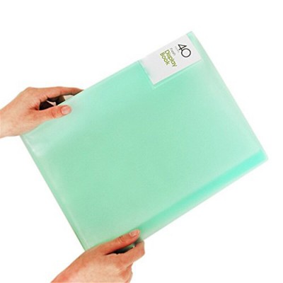 Clear Book 40 Pocket File Folder A4 Size 80 Page Protector Presentation Book Sheets for Report Artworks Meeting