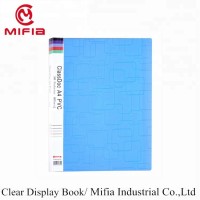 MIFIA light blue pp presentation display book a4 file folder for office