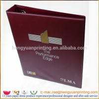 Customize made plastic file folder with metal ring binder